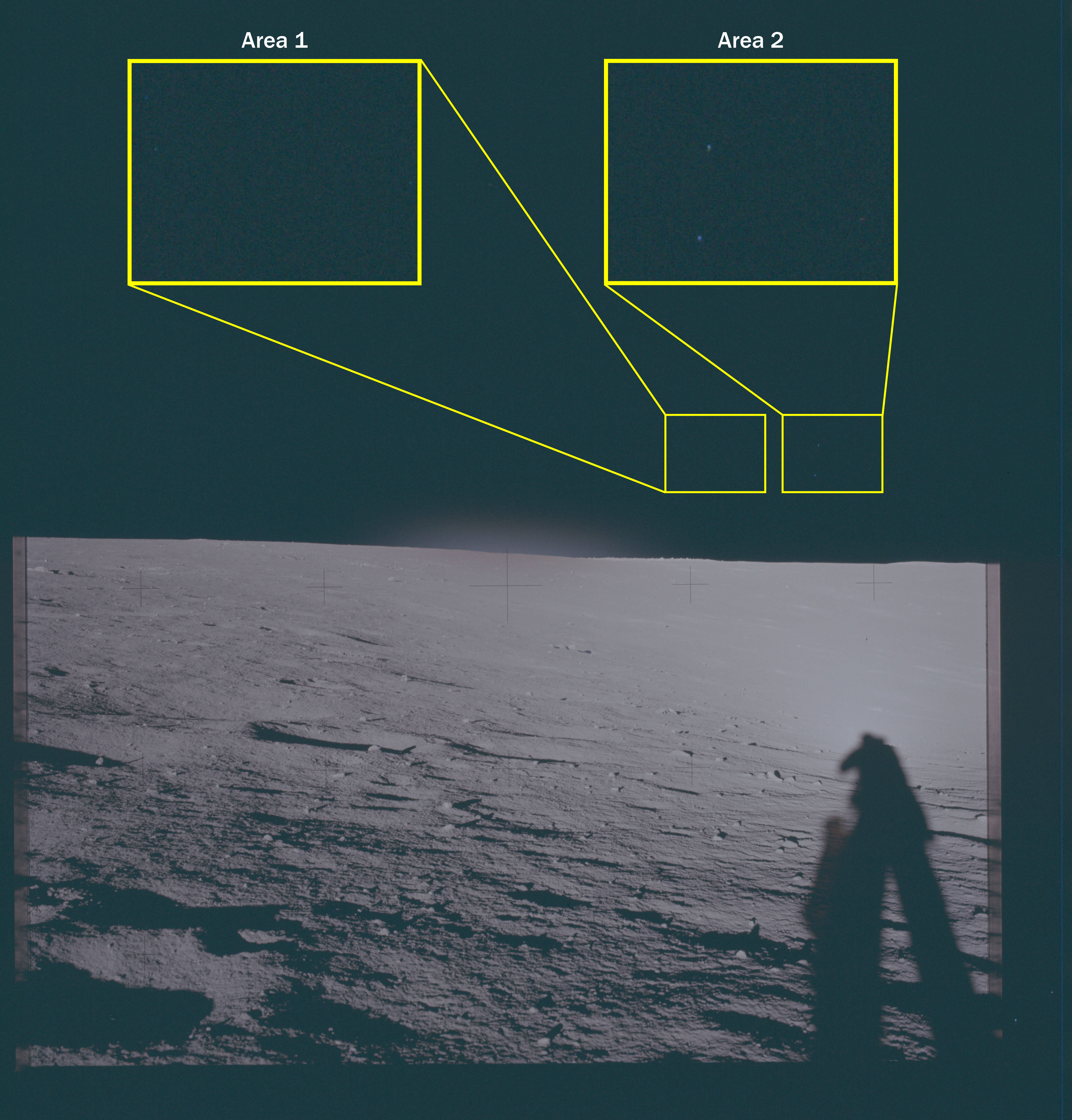 Druhý snímek z Apollo 12 — další anomální objekt
