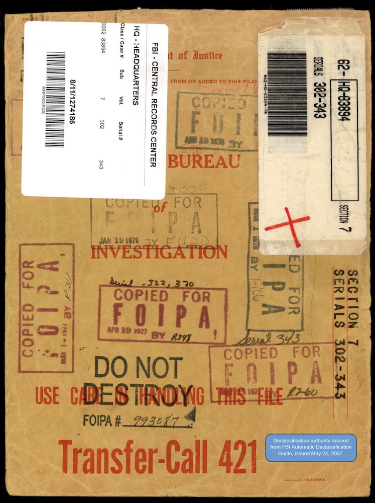 FBI spis 62-HQ-83894 — sekce 7