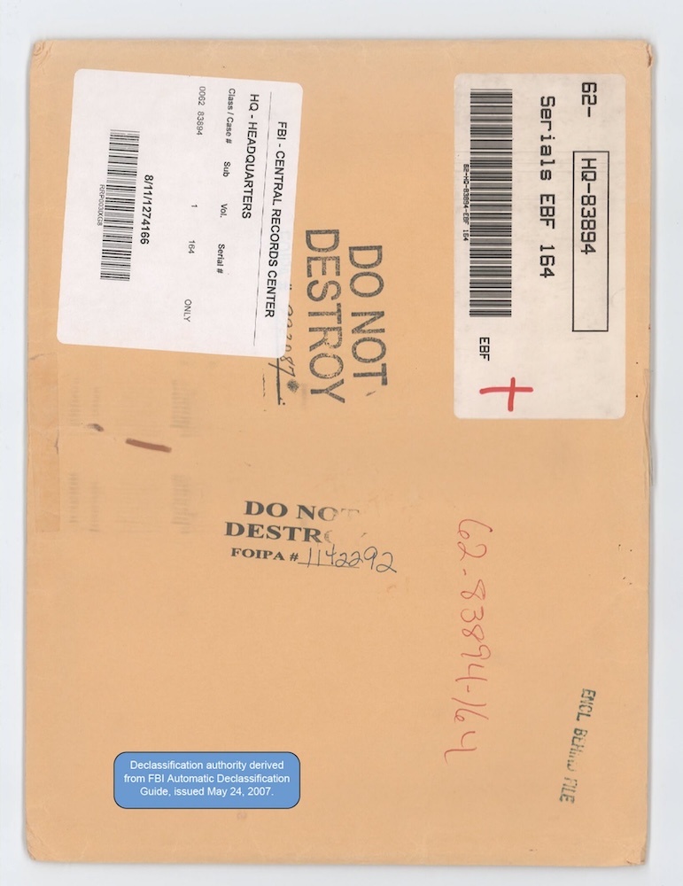 FBI spis 62-HQ-83894 — sekce 